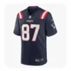 Front View Mens Romeo Doubs Navy New England Patriots Team Jersey
