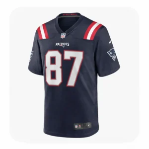 Men’s Romeo Doubs Navy New England Patriots Team Jersey