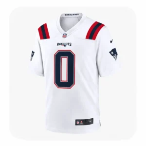 New England Patriots Team Christian Gonzalez White Jersey