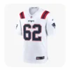 Front View Niko Lalos Patriots Team White Jersey