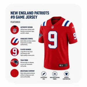 Kayshon Boutte Red Game Jersey