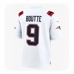 Kayshon Boutte White Patriots Jersey 4