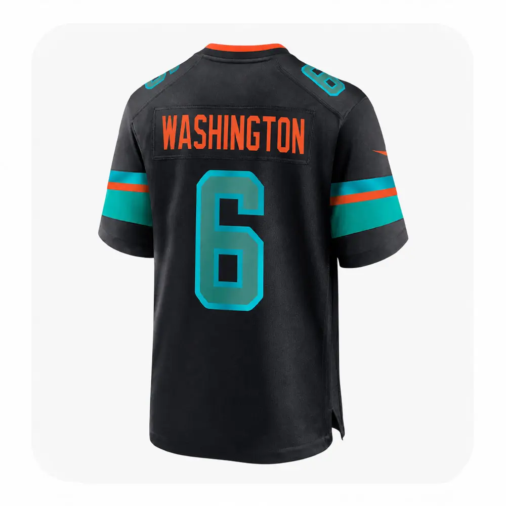 Malik Washington Black Dolphins Jersey Malik Washington Black Dolphins Jersey