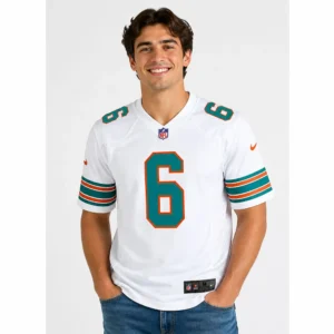 Malik Washington White Dolphins Jersey