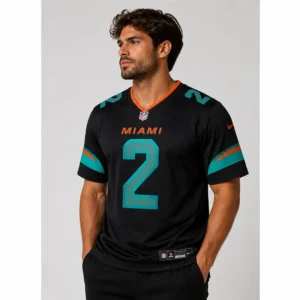 Malik Willis Black Dolphins 2 Jersey