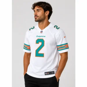 Malik Willis White Dolphins 2 Jersey