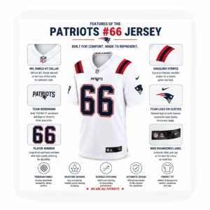 New Will Campbell White Patriots Jersey Details