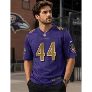View For Baltimore Ravens Marlon Humphrey Purple Game Jersey