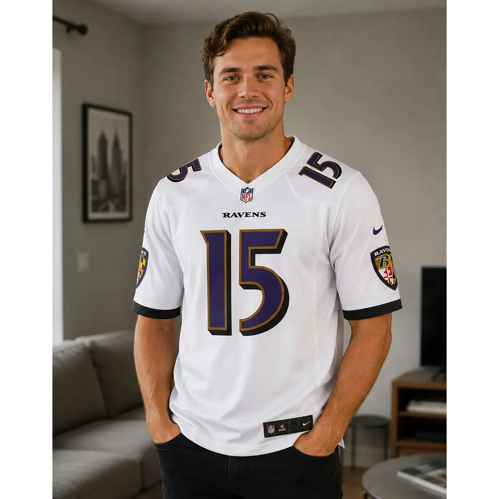 View For Baltimore Ravens Mike Green White Game Jersey View For Baltimore Ravens Mike Green White Game Jersey