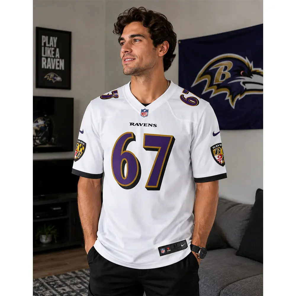 View For Corey Bullock White Ravens Team Game Jersey View For Corey Bullock White Ravens Team Game Jersey