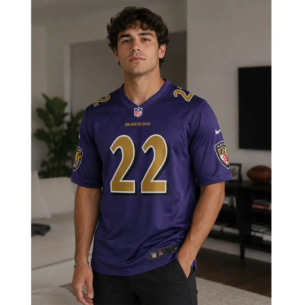 View For Derrick Henry Purple Game Baltimore Ravens Team Jersey View For Derrick Henry Purple Game Baltimore Ravens Team Jersey