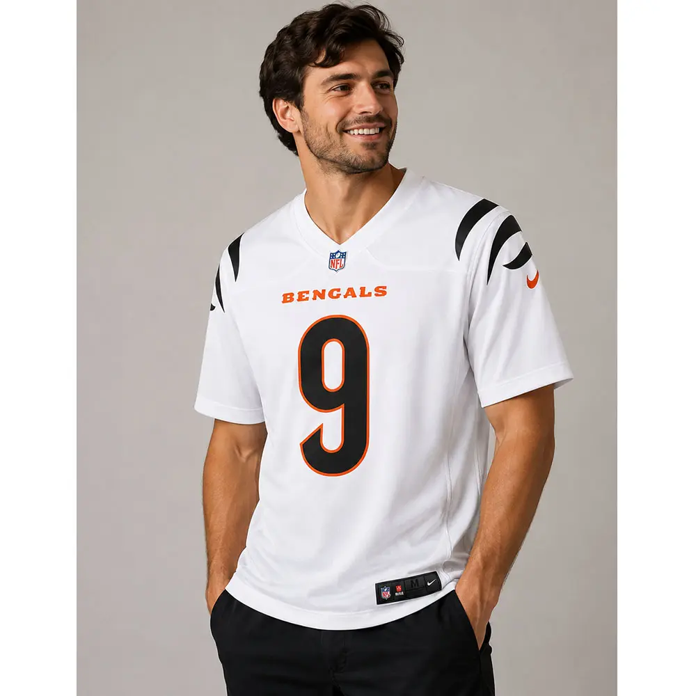 View For Joe Burrow Bengals White Game Jersey View For Joe Burrow Bengals White Game Jersey