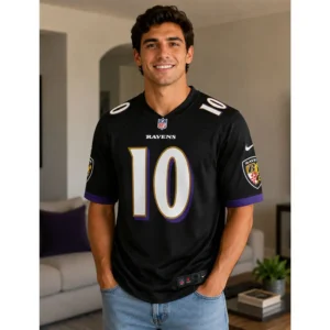 View For Lajohntay Wester Black Game Day Ravens Jersey