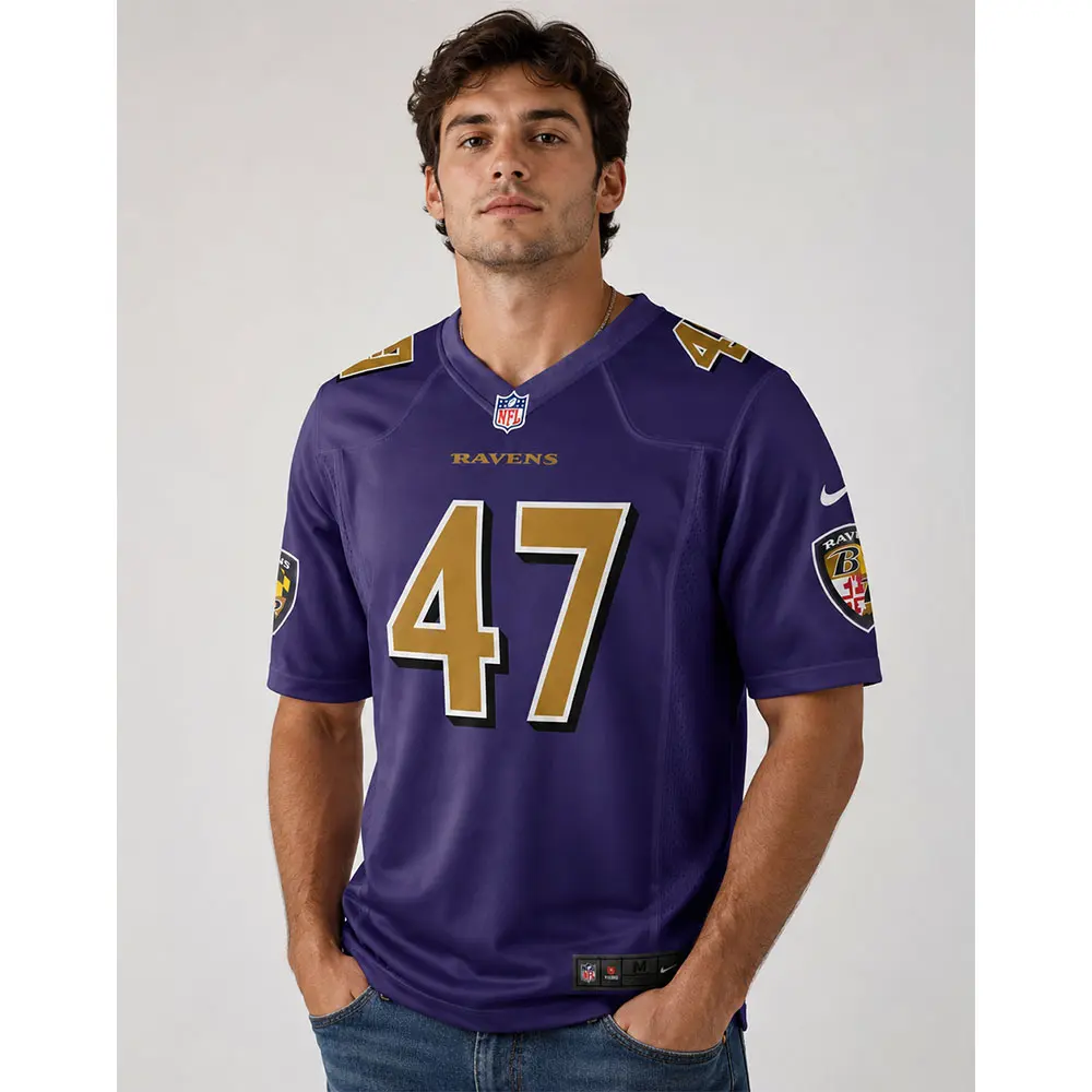 View For Lucas Scott Purple Ravens Team Game Jersey View For Lucas Scott Purple Ravens Team Game Jersey