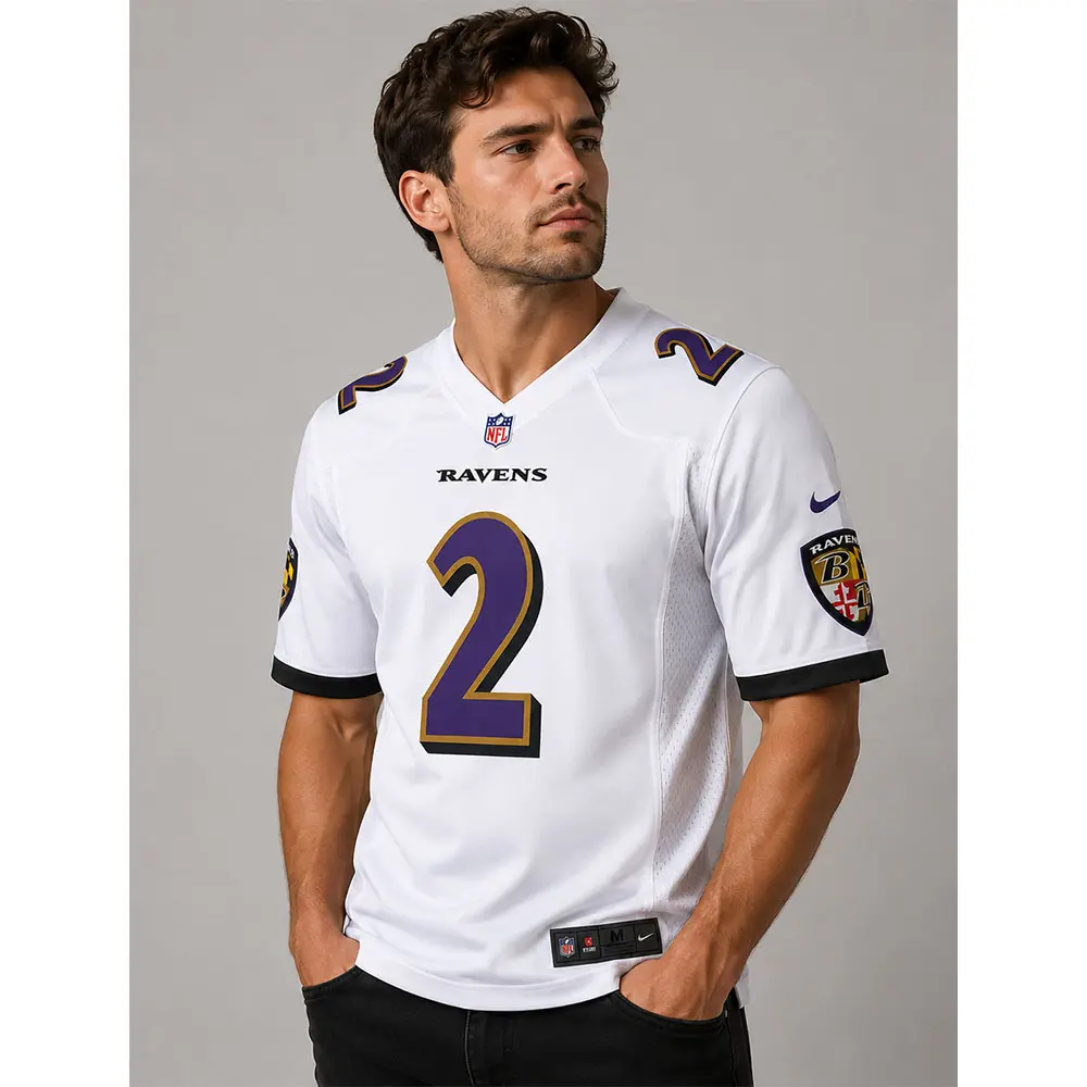 View For Nate Wiggins Baltimore Ravens White Game Jersey View For Nate Wiggins Baltimore Ravens White Game Jersey