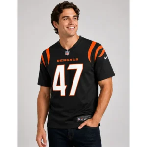 View For Swayze Bozeman Bengals Team Black Game Jersey
