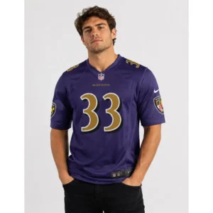 View For Tyler Loop Ravens Game Purple Jersey