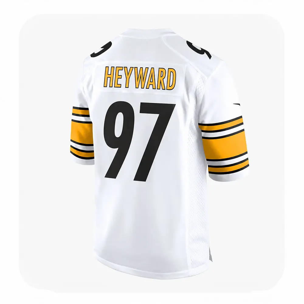 Back View For Cameron Heyward Steelers Game White Jersey Back View For Cameron Heyward Steelers Game White Jersey