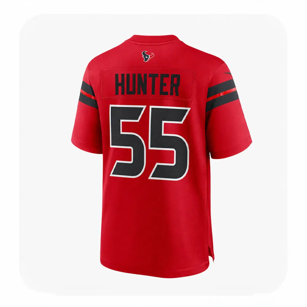 Back View For Danielle Hunter Red Texans Team Game Jersey Back View For Danielle Hunter Red Texans Team Game Jersey
