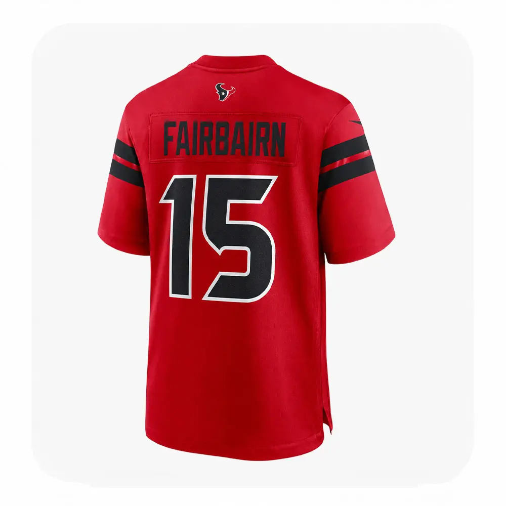 Back View For Ka'imi Fairbairn Texans Red Game Jersey Back View For Kaimi Fairbairn Texans Red Game Jersey