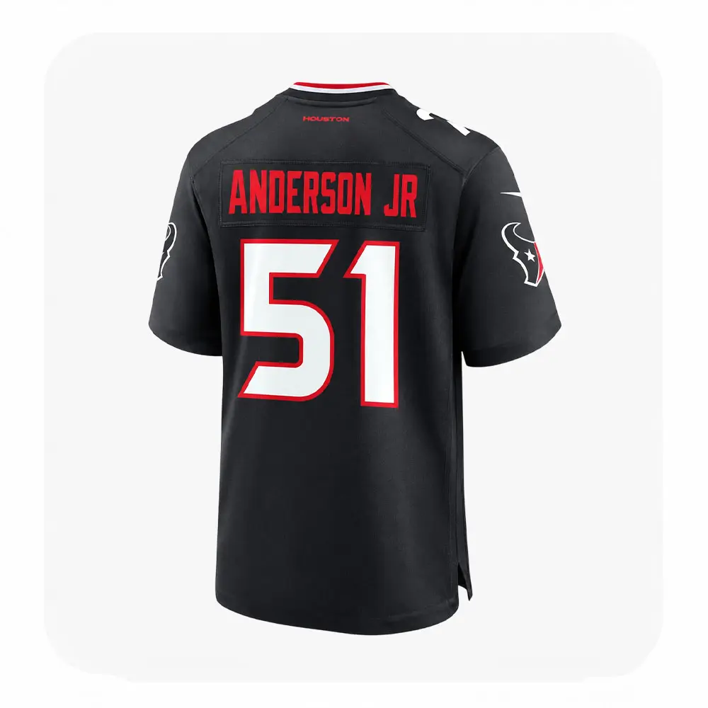 Back View For Will Anderson Jr. Houston Texans Game Navy Jersey Back View For Will Anderson Jr. Houston Texans Game Navy Jersey