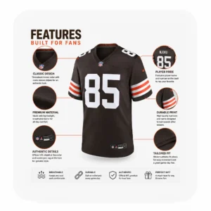 Details For Aaron Anderson Cleveland Browns Team Game Brown Jersey
