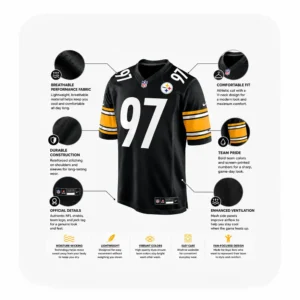 Details For Cameron Heyward Pittsburgh Steelers Game Black Jersey