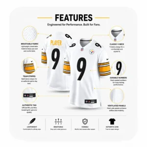 Details For Chris Boswell Pittsburgh Steelers White Game Jersey