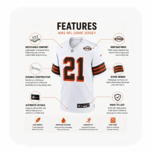 Details For Denzel Ward Cleveland Browns Game White Jersey