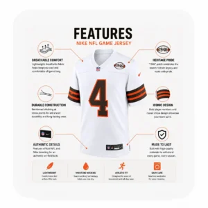 Details For Deshaun Watson White Browns Game Jersey
