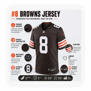 Details For Jared Verse Cleveland Browns Game Brown Jersey
