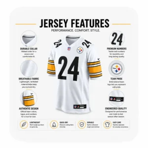 Details For Joey Porter Jr Steelers Game White Jersey