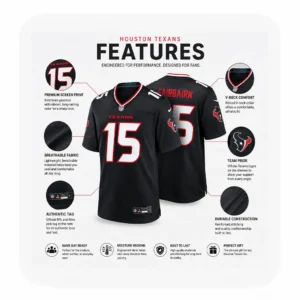 Details For Kaimi Fairbairn Texans Game Navy Jersey