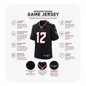 Details For Nico Collins Texans Navy Game Jersey