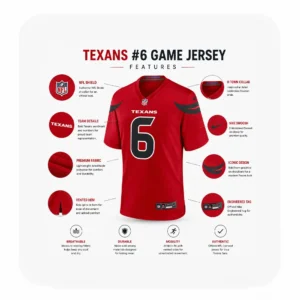 Details For Reed Blankenship Houston Texans Red Game Jersey