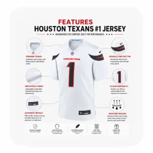 Details For Tank Dell Texans Game White Jersey