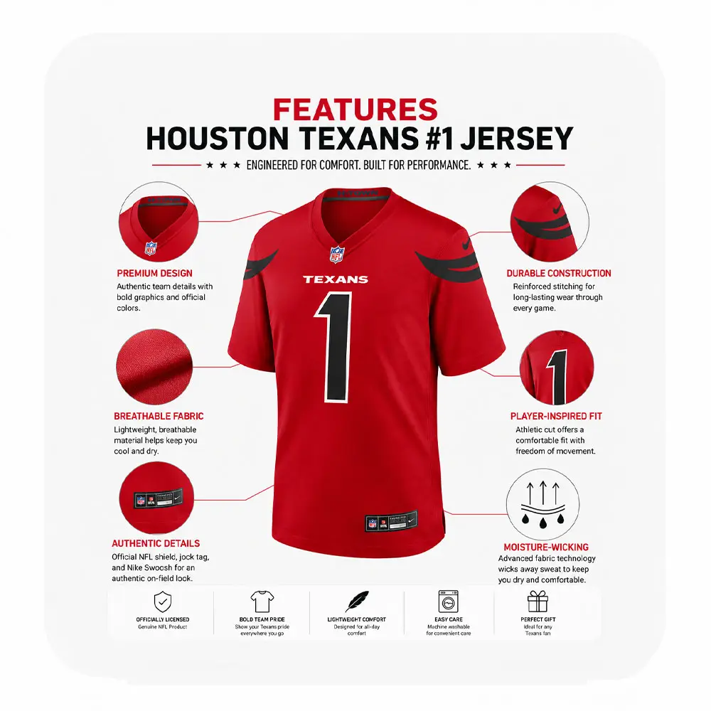 Details For Tank Dell Texans Red Game Jersey Details For Tank Dell Texans Red Game Jersey
