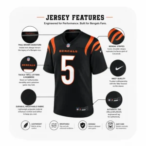 Details For Tee Higgins Bengals Black Team Game Jersey
