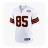 Front View For Aaron Anderson Cleveland Browns Game White Jersey