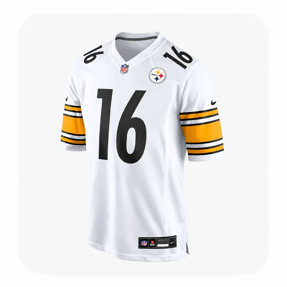 Front View For Drew Allar Pittsburgh Steelers Game White Jersey Front View For Drew Allar Pittsburgh Steelers Game White Jersey