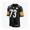 Front View For Gennings Dunker Pittsburgh Steelers Game Black Jersey