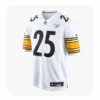 Front View For Gennings Dunker Pittsburgh Steelers White Game Jersey