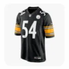 Front View For Gennings Dunker Steelers Game Black Jersey