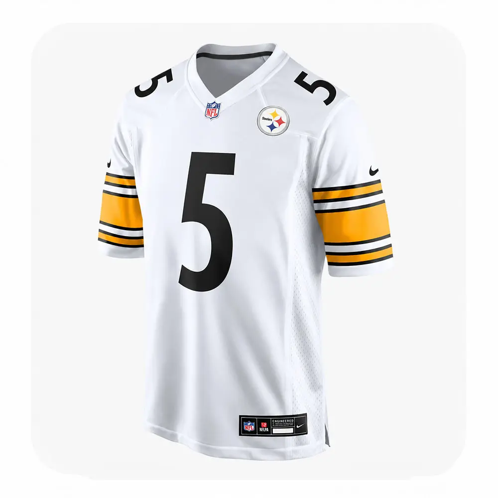 Front View For Jalen Ramsey Pittsburgh Steelers Team Game White Jersey Front View For Jalen Ramsey Pittsburgh Steelers Team Game White Jersey