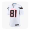 Front View For Jayden Higgins Texans Team White Game Jersey