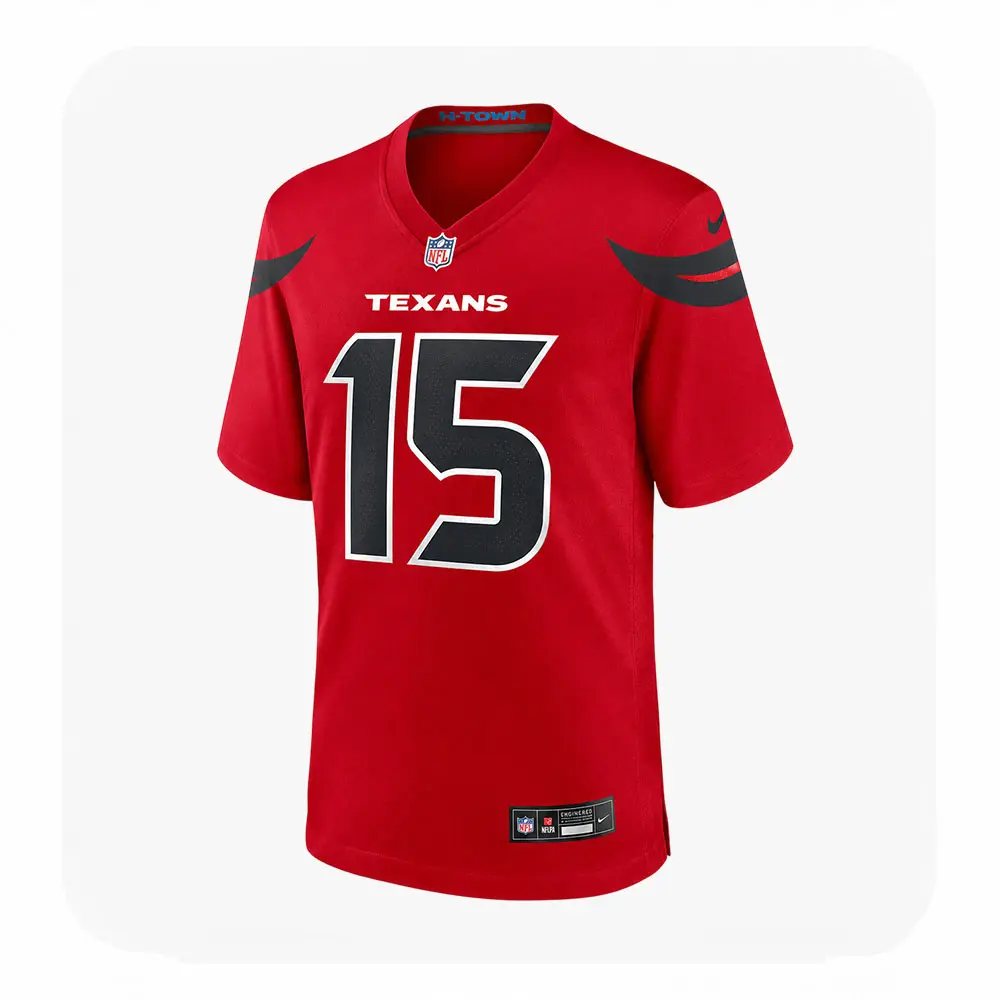 Front View For Ka'imi Fairbairn Texans Red Game Jersey Front View For Kaimi Fairbairn Texans Red Game Jersey