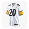 Front View For Kaleb Johnson Steelers White Game Jersey