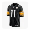 Front View For Michael Pittman Jr Black Steelers Game Jersey