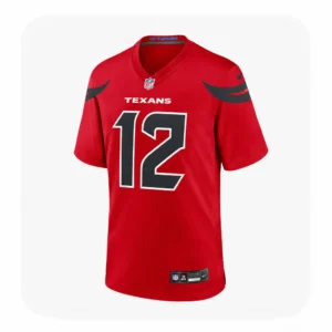 Nico Collins Houston Texans Game Red Jersey