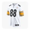 Front View For Pat Freiermuth Steelers Game White Jersey